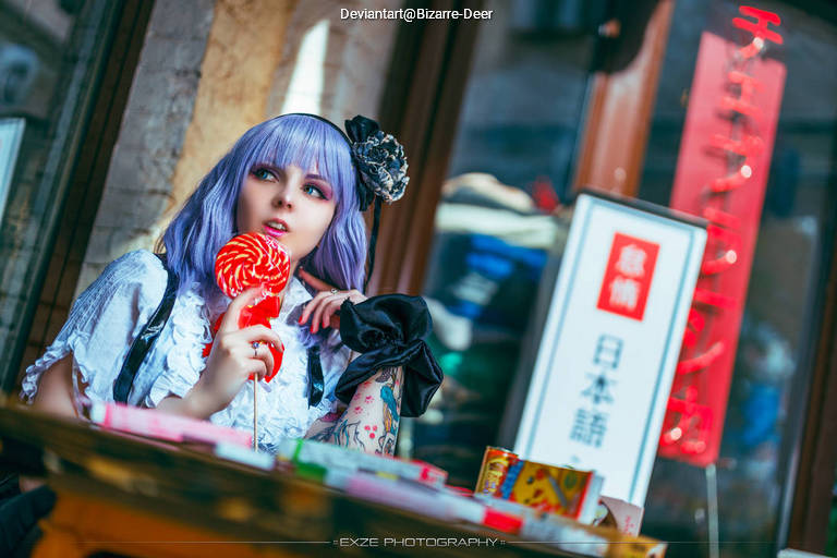 Dagashi Kashi - Hotaru Shidare (The Humanoid Typhoon) Cosplay character recreation portrait
