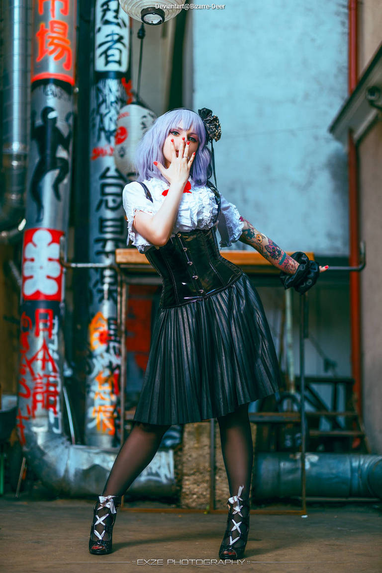 Dagashi Kashi - Hotaru Shidare (The Humanoid Typhoon) Cosplay full body portrait photography