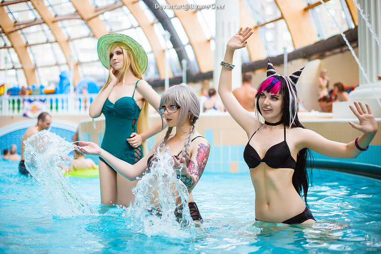 Danganronpa - Peko Pekoyama (Swimsuit) Cosplay full body character photo