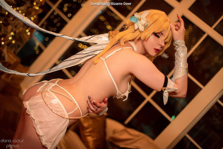 Genshin Impact - Lumine (Travelers Sibling) (Bride) (Lingerie) Cosplay - delicate portrait Genshin Impact - Lumine (Travelers Sibling) (Bride) (Lingerie) Cosplay - delicate portrait