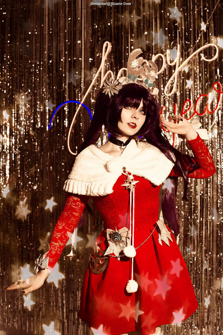 Genshin Impact - Mona (Astral Reflection) (Christmas) Cosplay character costume portrait