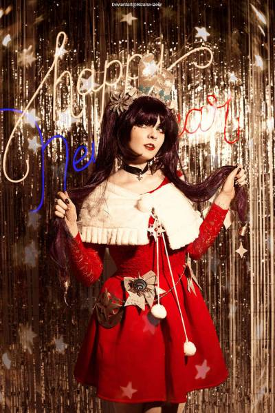 Genshin Impact - Mona (Astral Reflection) (Christmas) Cosplay