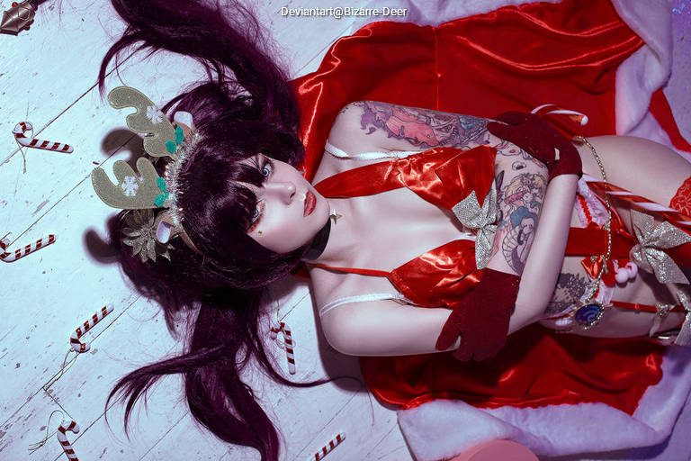 Genshin Impact - Mona (Astral Reflection) (Christmas) (Lingerie) Cosplay character costume portrait