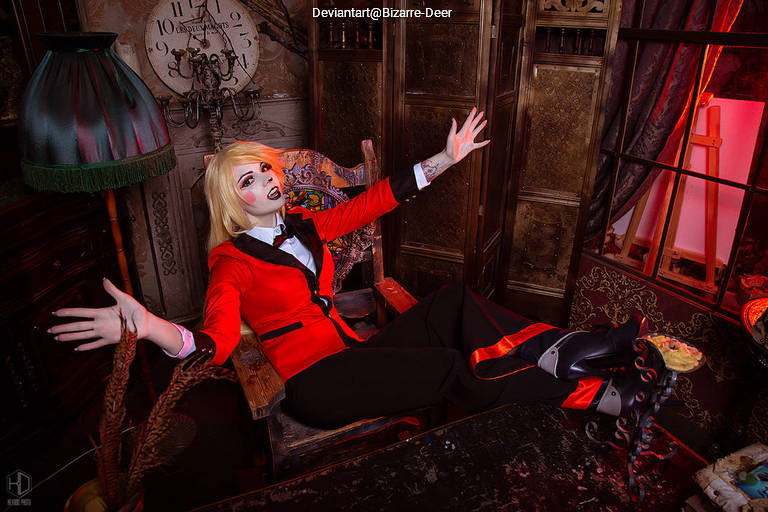 Hazbin Hotel - Princess Charlotte (Charlie) Morningstar Cosplay full body portrait