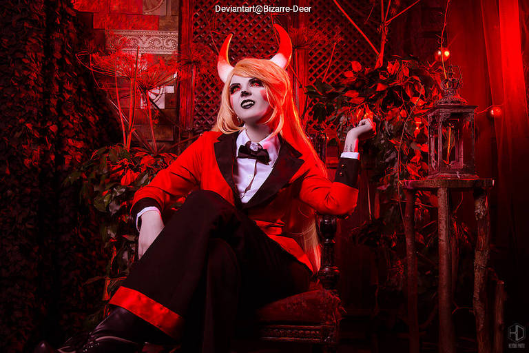 Hazbin Hotel - Princess Charlotte (Charlie) Morningstar Cosplay character costume portrait