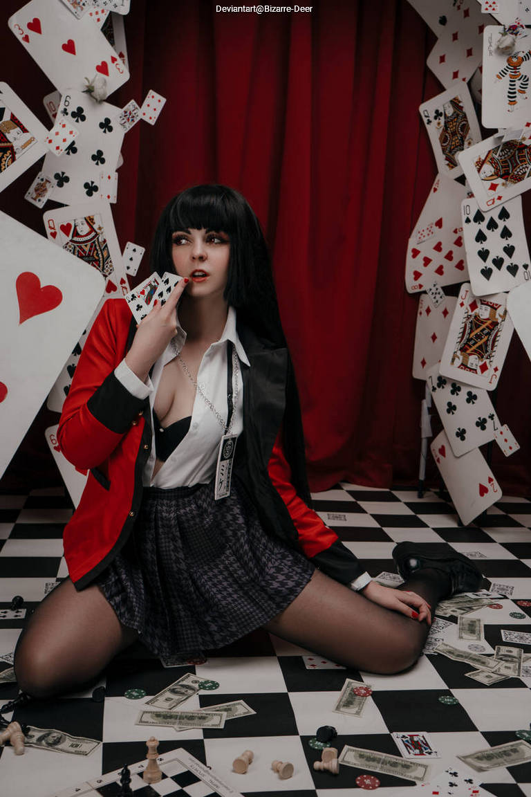 Kakegurui - Compulsive Gambler - Yumeko Jabami Cosplay - cosplay study