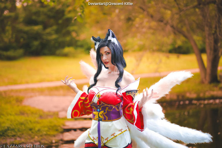 League of Legends - Ahri (The Nine-Tailed Fox) Cosplay character recreation portrait
