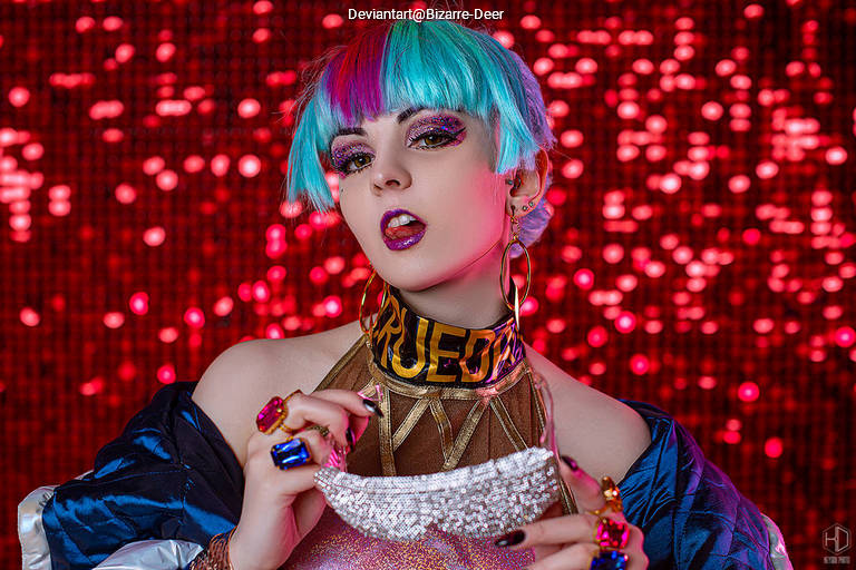 League of Legends - Qiyana (Empress of the Elements) (True Damage) Cosplay full length photo