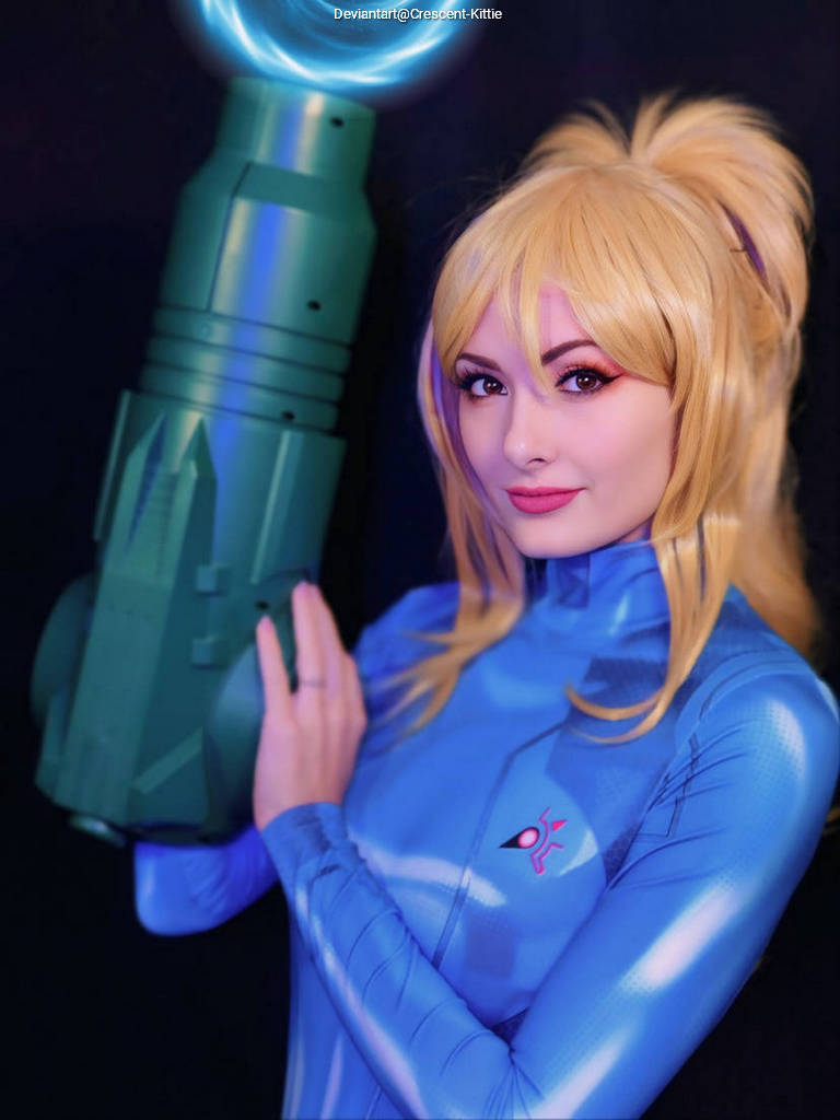 Metroid - Other M - Samus Aran (Zero Suit) Cosplay full length photo