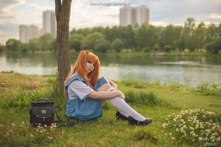 Neon Genesis Evangelion - Asuka Langley Sohryu (School) Cosplay full body character photo