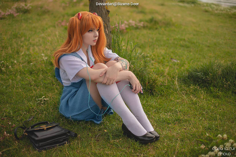 Neon Genesis Evangelion - Asuka Langley Sohryu (School) Cosplay character portrait photography