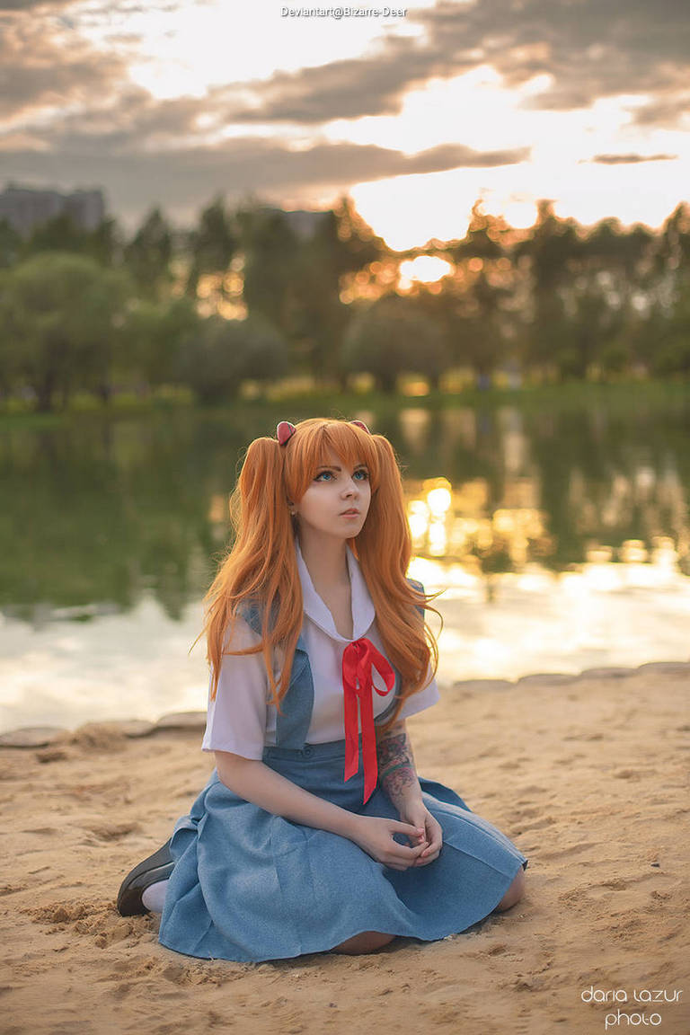 Neon Genesis Evangelion - Asuka Langley Sohryu (School) Cosplay character recreation portrait