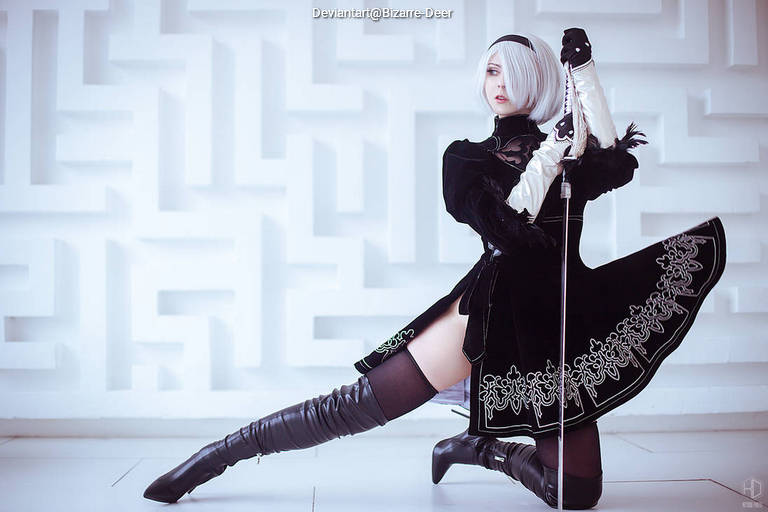 NieR AutomatA - 2B (YoRHa No.2 Type-B) Cosplay full body character photo
