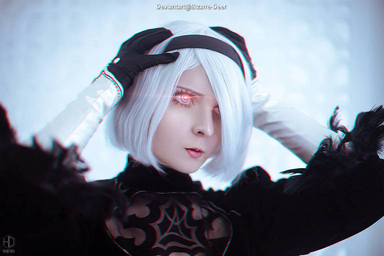 NieR AutomatA - 2B (YoRHa No.2 Type-B) Cosplay full body portrait