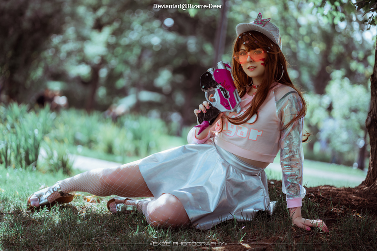 Overwatch - D.VA (Hana Song) Cosplay costume showcase portrait