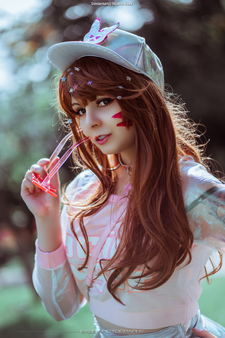 Overwatch - D.VA (Hana Song) Cosplay full length character portrait