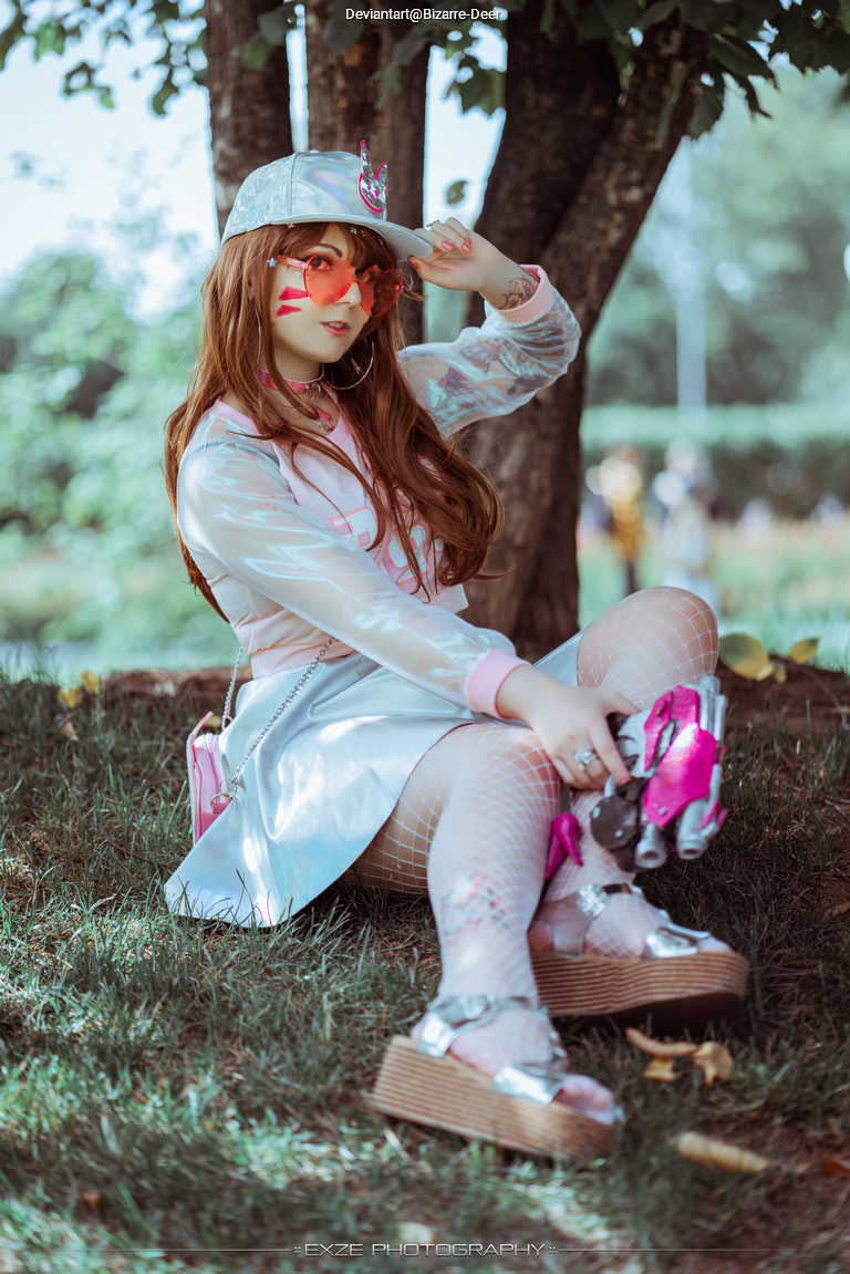 Overwatch - D.VA (Hana Song) Cosplay character recreation portrait