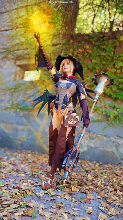 Overwatch - Mercy (Angela Ziegler) (Witch) Cosplay