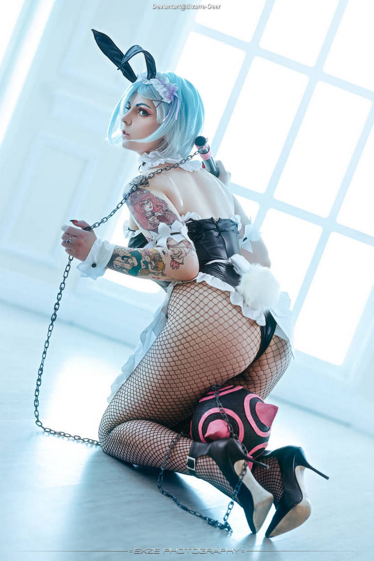 Re Zero - Starting Life in Another World - Rem (Neko) (Bunny) Cosplay full length photo