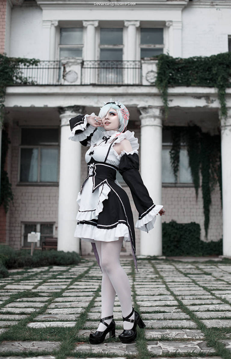 Re Zero - Starting Life in Another World - Rem (Neko) (Maid) Cosplay anime character costume photo