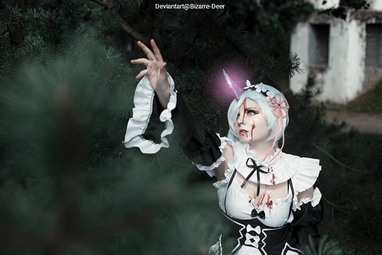 Re Zero - Starting Life in Another World - Rem (Neko) (Maid) Cosplay character recreation portrait