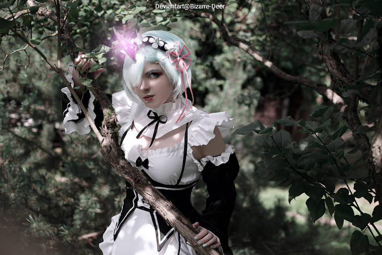 Re Zero - Starting Life in Another World - Rem (Neko) (Maid) Cosplay full body portrait photography