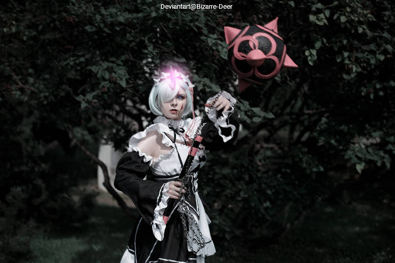 Re Zero - Starting Life in Another World - Rem (Neko) (Maid) Cosplay full body character photo