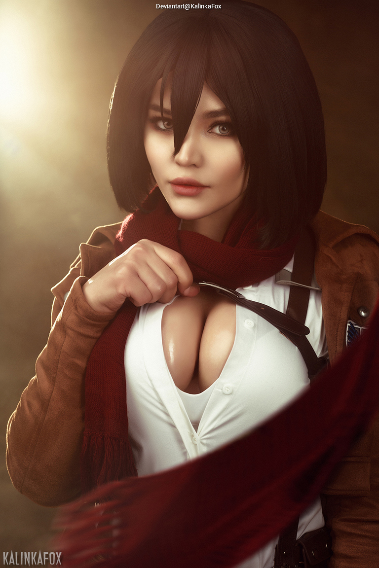 Attack on Titan - Mikasa Ackermann Cosplay character recreation portrait