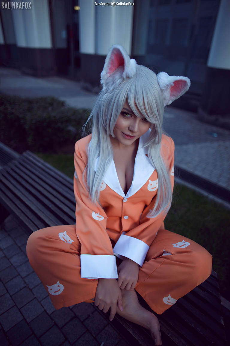 Bakemonogatari - Black Hanekawa (Tsubasa Hanekawa) Cosplay - expressive portrait