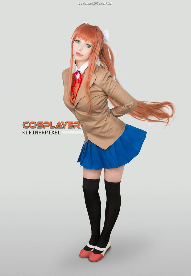 Doki Doki Literature Club - Monika Cosplay full body portrait