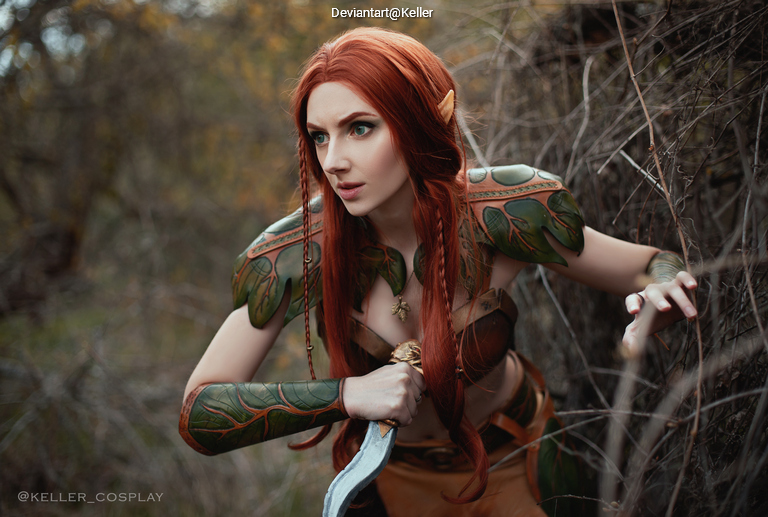 Elf Original Vision Cosplay - expressive character portrait
