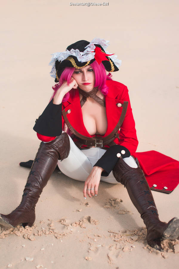 Fate Extra - Francis Drake Cosplay full length photo