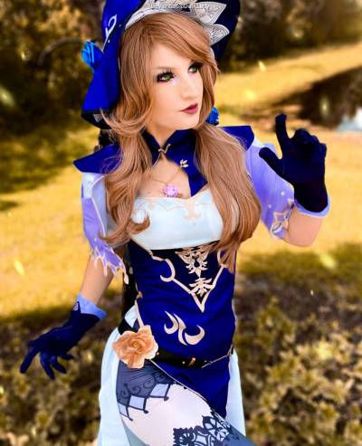 Genshin Impact - Lisa Minci (Purple Rose) Cosplay