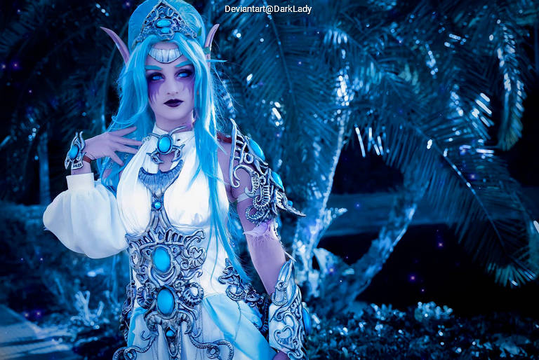 Hearthstone - Tyrande Whisperwind Cosplay full length photo