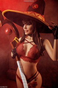 Konosuba - Gods Blessing on This Wonderful World - Megumin (Explosion Maniac) (Lingerie) Cosplay