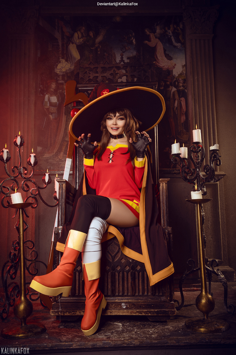 Konosuba - Gods Blessing on This Wonderful World - Megumin (Explosion Maniac) Cosplay full length photo