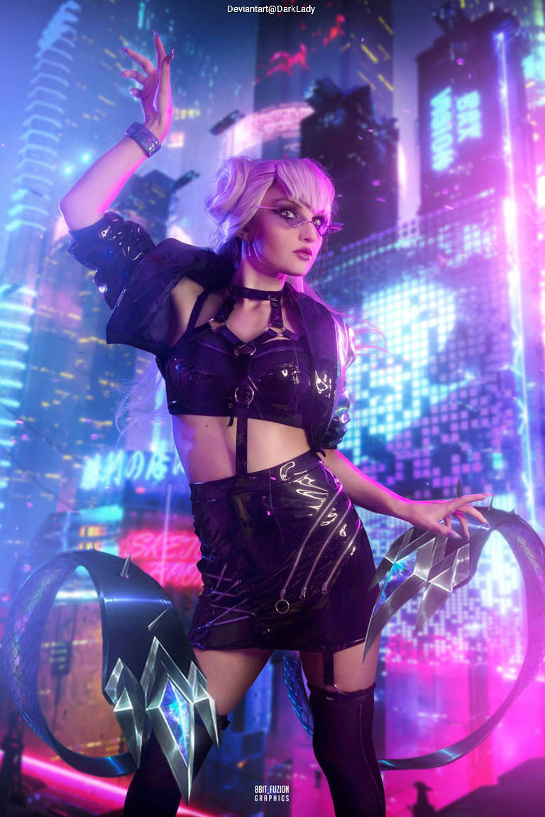 League of Legends - Evelynn (Agonys Embrace) (KDA) Cosplay full length photo
