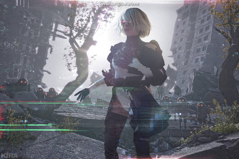 NieR AutomatA - 2B (YoRHa No.2 Type-B) Cosplay anime character costume photo