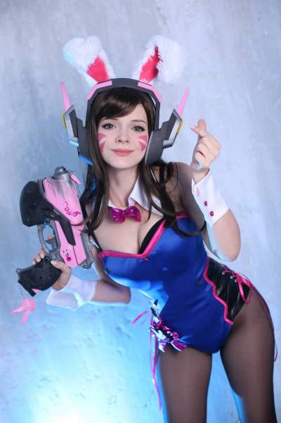 Overwatch - D.VA (Hana Song) (Bunny) Cosplay