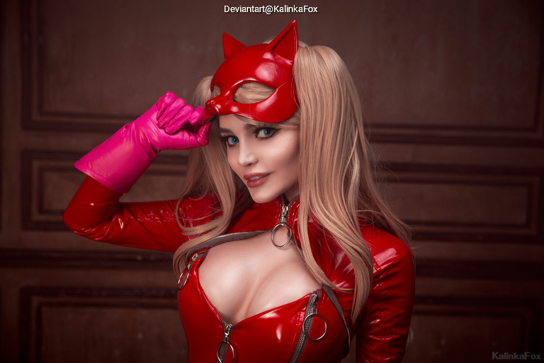 Persona 5 - Ann Takamaki (Panther) Cosplay full body portrait