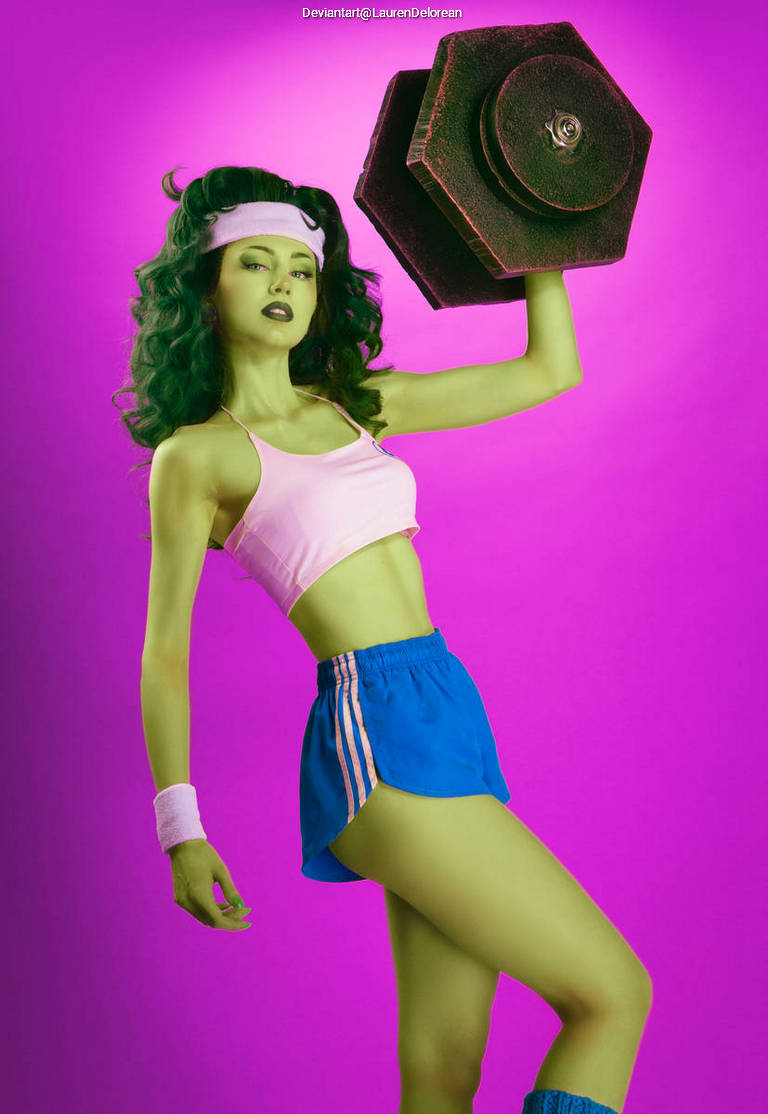 She-Hulk - Jennifer Walters (Workout) Cosplay character costume portrait