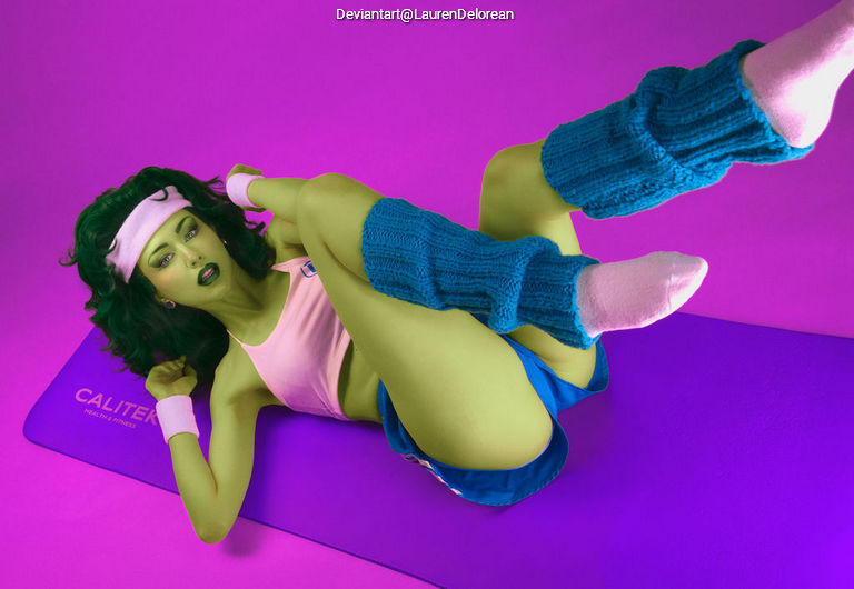 She-Hulk - Jennifer Walters (Workout) Cosplay character recreation portrait