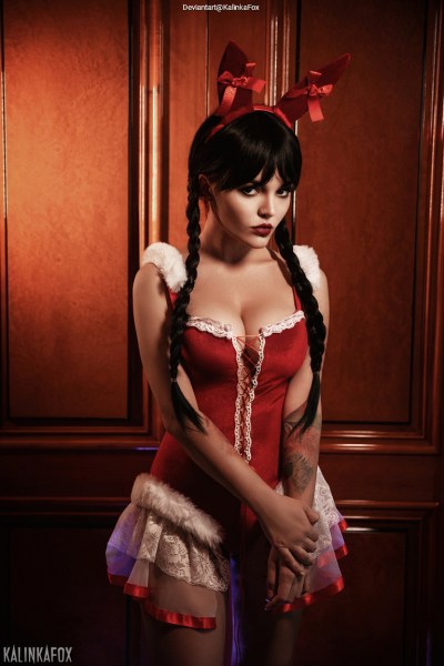 Wednesday - Wednesday Addams (Christmas) (Lingerie) Cosplay