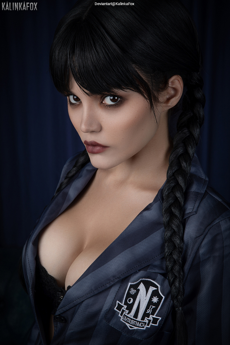 Wednesday - Wednesday Addams (Nevermore Academy Uniform) Cosplay character portrait photography
