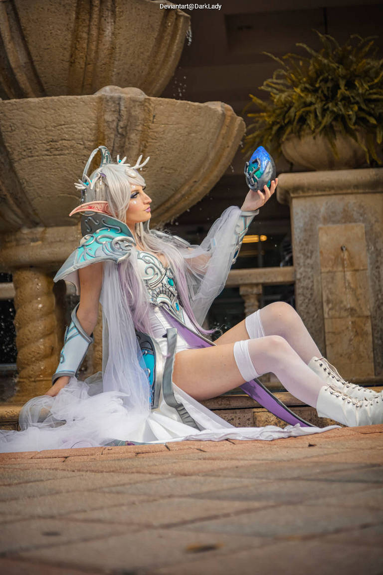 World of Warcraft - Elune (The Moon Goddess) Cosplay character costume portrait