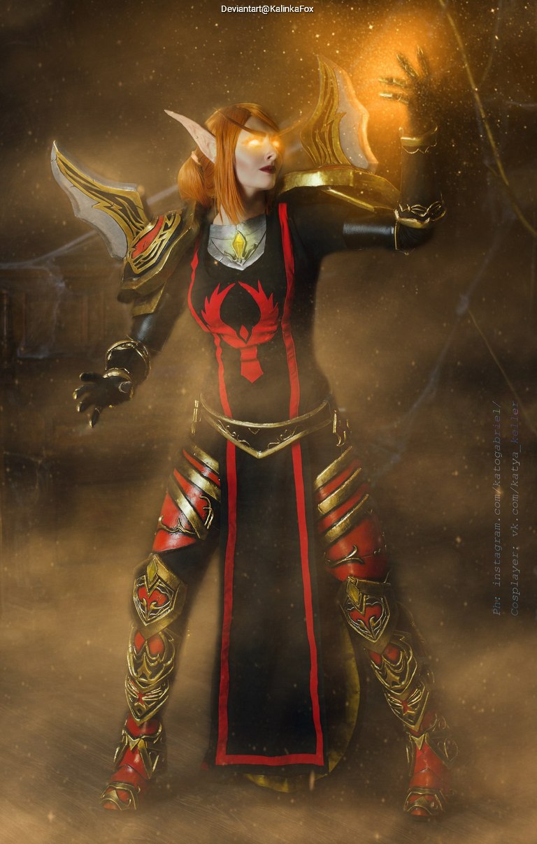 World of Warcraft - The Burning Crusade - Lady Liadrin (Blood Knight Matriarch) Cosplay full length photo