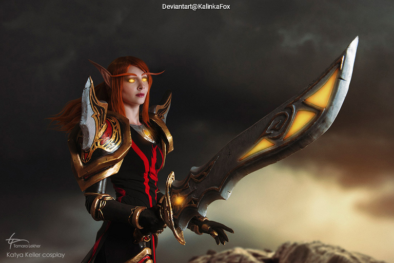 World of Warcraft - The Burning Crusade - Lady Liadrin (Blood Knight Matriarch) Cosplay full body portrait