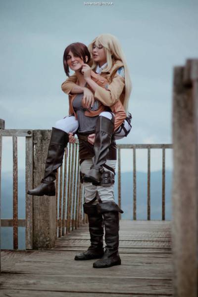 Attack on Titan - Historia Reiss (Christa Lenz) & Ymir (Jaw Titan) Cosplay