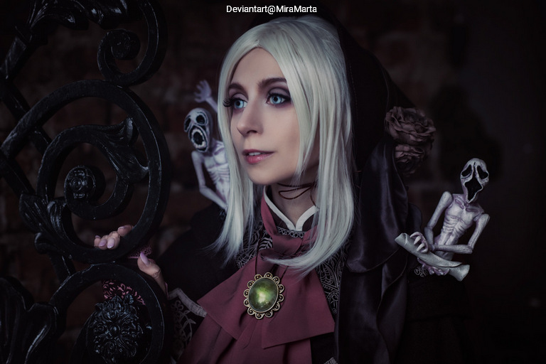 Bloodborne - The Doll Cosplay full length photo