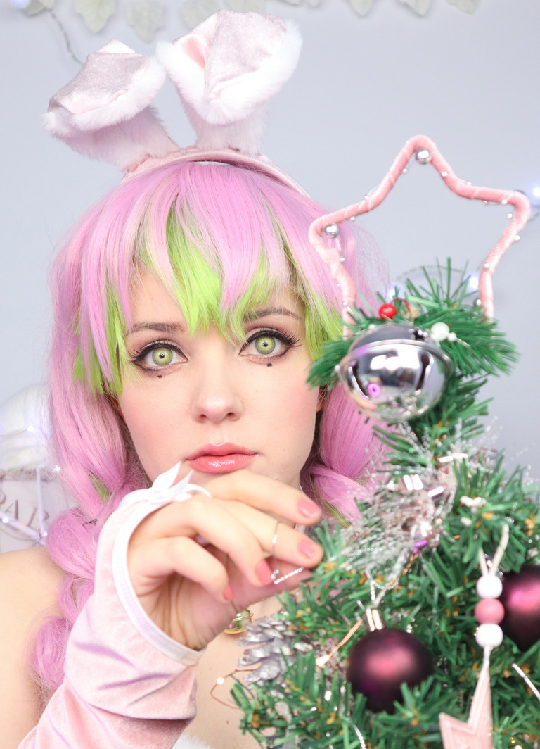 Demon Slayer - Mitsuri Kanroji (Bunny) Cosplay full body portrait